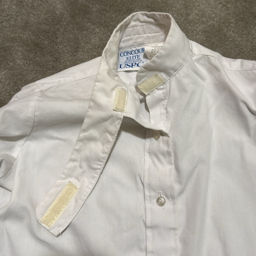 Concour  elite by Devon Aire English riding button up blouse long sleeve - Picture 2 of 5